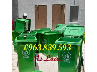 Thùng rác ngoài trời 240L giữ gìn môi trường./ Call: 0963.839.593 Ms.Loan